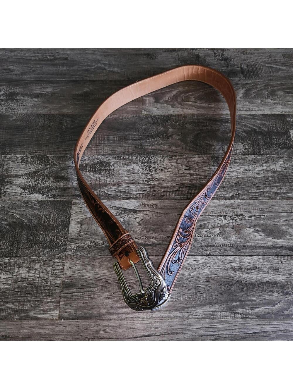 Tony Lama Top Grain Leather Belt